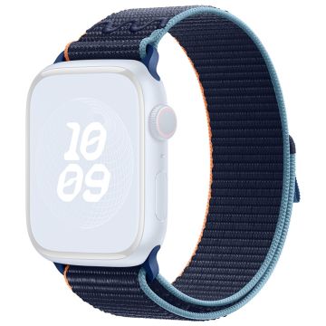 KALEBOL Apple Watch Series 41mm - 40mm - 38mm Universal Watchband Nylon Strap - Mørk Marineblå