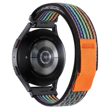 KALEBOL KLB-YJNLHH-001 Samsung Galaxy Watch3 45mm / Huawei Watch GT4 46mm Armbåndsarmbånd Sport Strap 22mm - Svart Regnbue