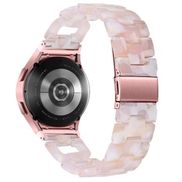 Harpiksrem Samsung Galaxy Watch6 40mm / 44mm / Watch6 Classic 43mm / 47mm D-formet armbånd - Rosa Blomst