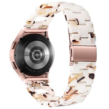 Harpiksrem Samsung Galaxy Watch6 40mm / 44mm / Watch6 Classic 43mm / 47mm D-formet armbånd - Nougat