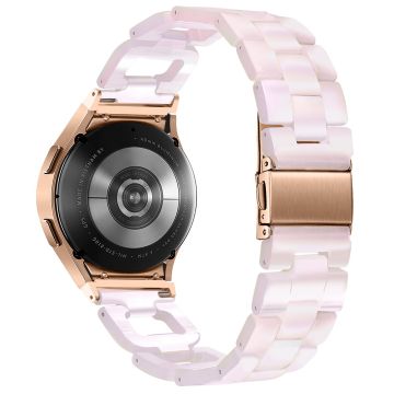 Harpiksrem Samsung Galaxy Watch6 40mm / 44mm / Watch6 Classic 43mm / 47mm D-formet armbånd - Havfrue Rosa