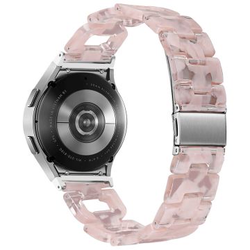 Harpiksrem Samsung Galaxy Watch6 40mm / 44mm / Watch6 Classic 43mm / 47mm D-formet armbånd - Lyserosa