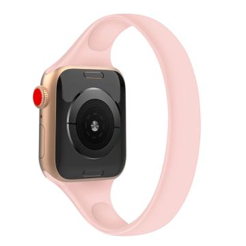 Apple Watch Series 41mm - 40mm - 38mm silikon smartklokkerem, str: S - Rosa