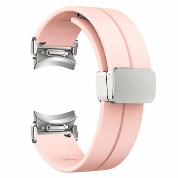 Samsung Galaxy Watch4 / Watch 5 / Watch6 Håndleddsrem Mykt silikonarmbånd med magnetisk spenne - Rosa