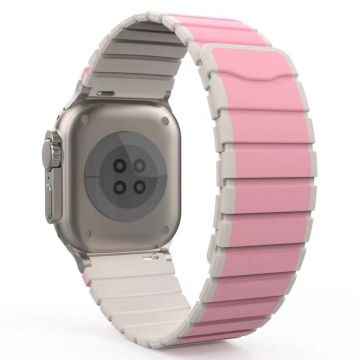 Armbånd Apple Watch Series 9 8 7 41mm / 6 5 4 SE (2022) SE (2023) SE 40mm / Series 3 2 1 38mm Magnetisk silikonrem - Rosa