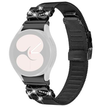 Samsung Galaxy Watch4 / 5 / 5 Pro 40 / 44 / 45MM Milanese-klokkerem i rustfritt stål - Svart