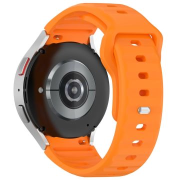 Samsung Galaxy Watch4 / Watch 5 / Watch 5 Pro / Watch6 Silikon Sportsbånd Erstatningsarmbånd - Oransje