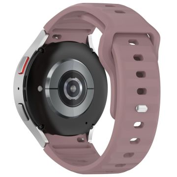 Samsung Galaxy Watch4 / Watch 5 / Watch 5 Pro / Watch6 Silikon Sportsbånd Erstatningsarmbånd - Lilla Tåke