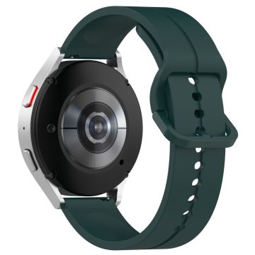 Samsung Galaxy Watch3 45 mm / Huawei Watch GT 4 46 mm klokkerem 22 mm silikonarmbånd - Midnattsgrønn