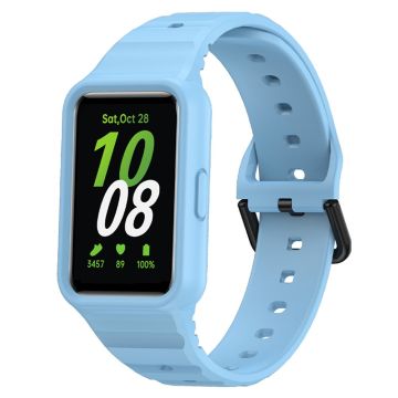 Samsung Galaxy Fit3 Armbånd for klokke med mykt, integrert silikonarmbånd - Blå