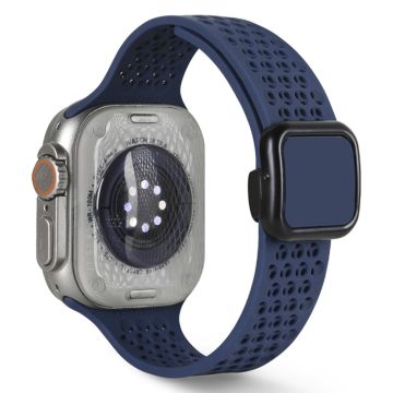 Apple Watch Series 41mm - 40mm - 38mm Magnetisk silikonbånd - Midnattsblå