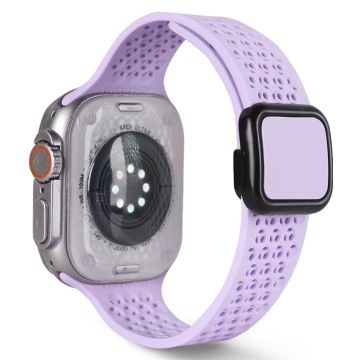 Apple Watch Series 41mm - 40mm - 38mm Magnetisk silikonbånd - Lavendel