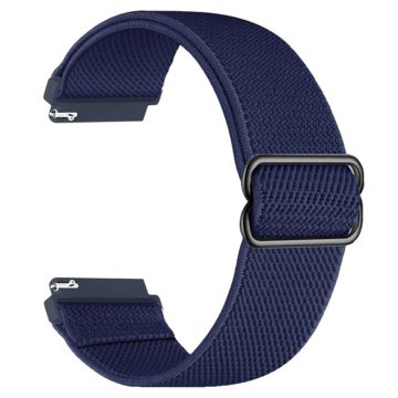 Samsung Galaxy Watch6 Classic 47 mm 43 mm klokkerem 20 mm justerbar nylonarmbånd - Mørk Marineblå