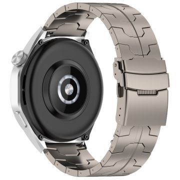 Samsung Galaxy Watch3 45mm / Huawei Watch GT 4 46mm Armbånd 22mm Titanium Alloy Watch Armbånd - Titangrått