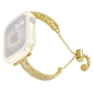 Apple Watch Series 41mm - 40mm - 38mm Rhinestone Copper Armbåndsrem - Gull