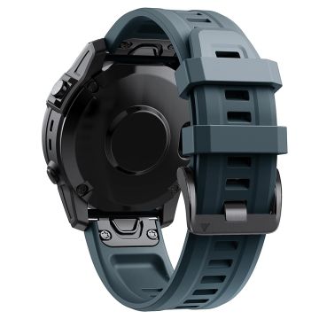 KALEBOLKLB-TXGJ-001 Garmin Fenix 7S / 7S Pro 20 mm silikonklokkerem med trapesformede hull - Marineblå