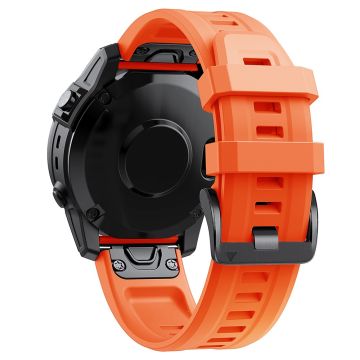 KALEBOL KLB-LWGJ-001 Garmin Fenix 7 / 7 Pro Strap Replacement QuickFit 22mm Silicone Watch Band - Oransje