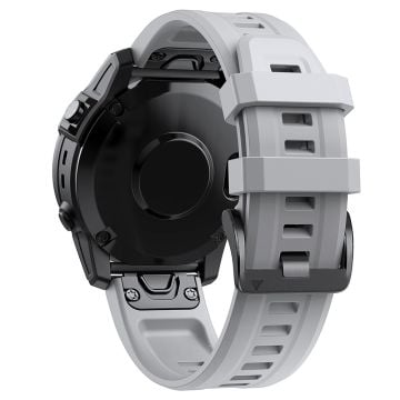 KALEBOL KLB-LWGJ-001 Garmin Fenix 7 / 7 Pro Strap Replacement QuickFit 22mm Silicone Watch Band - Grå