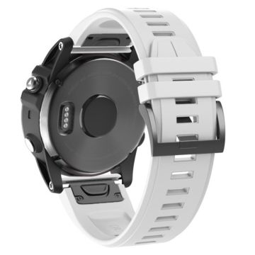 KALEBOL KLB-PWGJ-001 Garmin Fenix 7 / 7 Pro Silikon erstatningsrem QuickFit 22 mm klokkerem - Hvit