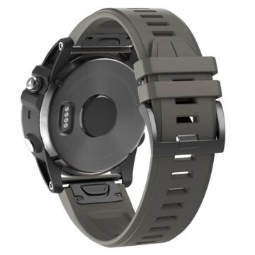 KALEBOL KLB-PWGJ-001 Garmin Fenix 7X / 7X Pro-klokkearmbånd 26 mm i silikon - Militærgrønn