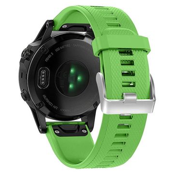 KALEBOL KLB-LWGJ-001 Garmin Fenix 7 / 7 Pro Armbånd QuickFit 22 mm klokkerem med rutenettstruktur - Gressgrønn