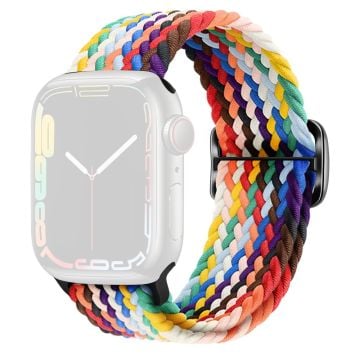 KALEBOL KLB - BZNL - 001 Apple Watch Series 41mm - 40mm - 38mm Nylon Watch Band - Offisiell Regnbue