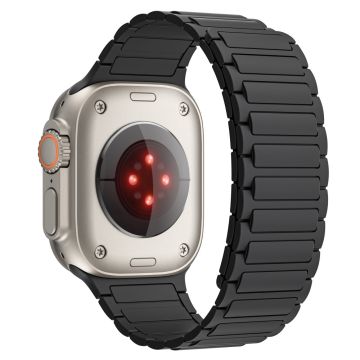 KALEBOL Apple Watch Series 41mm - 40mm - 38mm Magnetisk silikonarmbånd - Svart