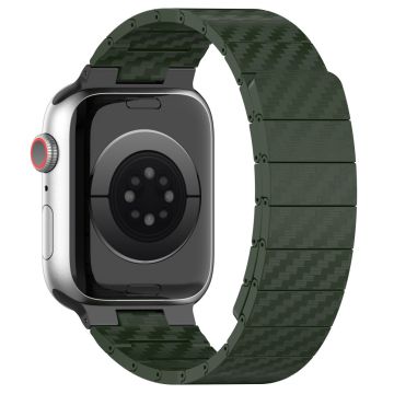 KALEBOL KLB-XWCX-001 Apple Watch Series 41mm - 40mm - 38mm Magnetic Bump Resistant Watch Band - Grønn