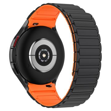 KALEBOL KLB-CXGJ-001 Samsung Galaxy Watch4 40 mm / Galaxy Watch Active2 40 mm silikonarmbånd - Svart Oransje