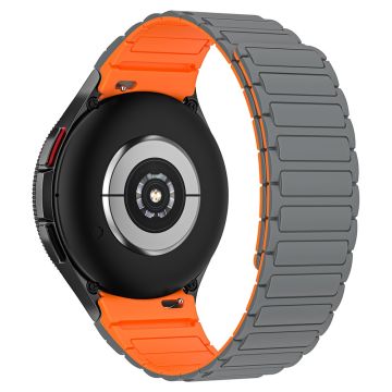 KALEBOL KLB-CXGJ-001 Samsung Galaxy Watch4 40 mm / Galaxy Watch Active2 40 mm silikonarmbånd - Grå Oransje