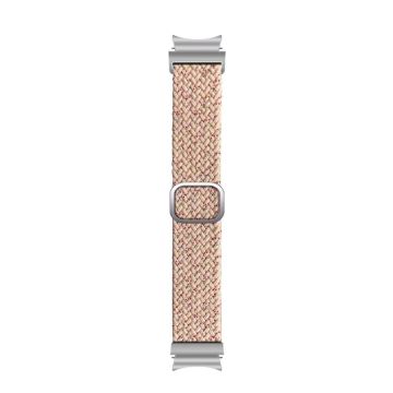 KALEBOL KLB-BZNL-001 Samsung Galaxy Watch4 / Watch 5 / Watch 5 Pro / Watch6 Strap Nylon Watch Band - Starlight Rosa