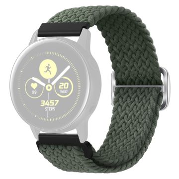 KALEBOL KLB-BZNL-001 Samsung Galaxy Watch3 45 mm / Watch 46 mm klokkerem 22 mm nylonrem - Mørk Olivengrønn