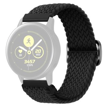 KALEBOL KLB-BZNL-001 Samsung Galaxy Watch3 45 mm / Watch 46 mm klokkerem 22 mm nylonrem - Svart