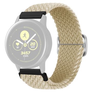 KALEBOL KLB-BZNL-001 Samsung Galaxy Watch3 45 mm / Watch 46 mm klokkerem 22 mm nylonrem - Beige