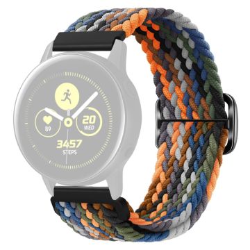 KALEBOL KLB-BZNL-001 Samsung Galaxy Watch6 Classic 43mm / 47mm Watch Bnad 20mm Nylon Replacement Strap - Camo Flerfarget