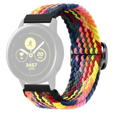 KALEBOL KLB-BZNL-001 Samsung Galaxy Watch6 Classic 43mm / 47mm Watch Bnad 20mm Nylon Replacement Strap - Flerfarget