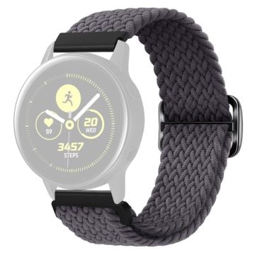 KALEBOL KLB-BZNL-001 Samsung Galaxy Watch6 Classic 43mm / 47mm Watch Bnad 20mm Nylon Replacement Strap - Space Grey