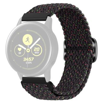 KALEBOL KLB-BZNL-001 Samsung Galaxy Watch6 Classic 43mm / 47mm Watch Bnad 20mm Nylon Replacement Strap - Starlight Svart