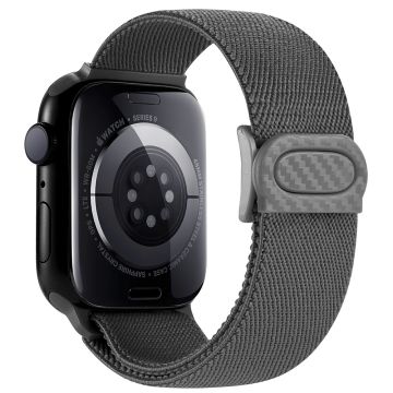 Apple Watch Series 41mm - 40mm - 38mm Elastisk nylonarmbånd - Grå