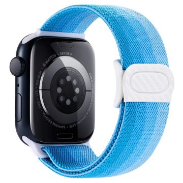 Apple Watch Series 41mm - 40mm - 38mm Elastisk nylonarmbånd - Gradient Blå