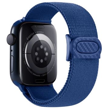 Apple Watch Series 41mm - 40mm - 38mm Elastisk nylonarmbånd - Blå