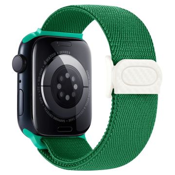 Apple Watch Series 41mm - 40mm - 38mm Elastisk nylonarmbånd - Grønn