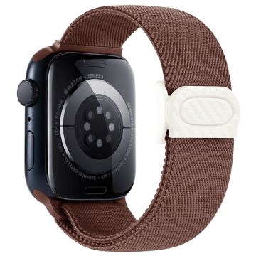 Apple Watch Series 41mm - 40mm - 38mm Elastisk nylonarmbånd - Røyklilla