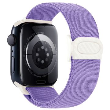 Apple Watch Series 41mm - 40mm - 38mm Elastisk nylonarmbånd - Lilla