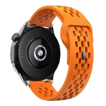 Garmin vivoactive 5 / Venu 2 Plus Silikonklokkebånd 20 mm hul justerbar rem - Oransje