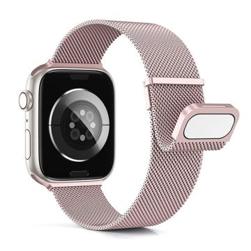 Apple Watch Series 41mm - 40mm - 38mm Milanese Mesh Loop Magnetic Watch Band - Rosa Rose