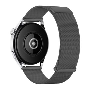 Samsung Galaxy Watch6 Classic / Watch6-klokkerem 20 mm Milanese Mesh magnetisk armbånd - Grafittgrå