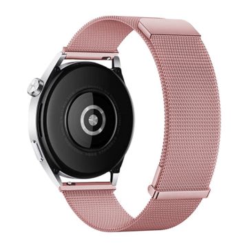 Samsung Galaxy Watch6 Classic / Watch6-klokkerem 20 mm Milanese Mesh magnetisk armbånd - Rosa Rose