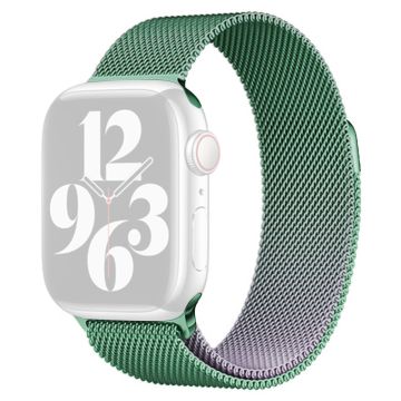 Apple Watch Series 41mm - 40mm - 38mm Watchband Gradient Magnetic Strap - Lyselilla + Lysegrønn