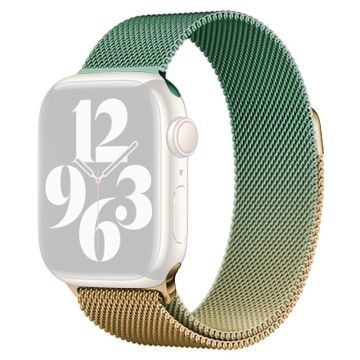 Apple Watch Series 41mm - 40mm - 38mm Watchband Gradient Magnetic Strap - Gull + Lysegrønn